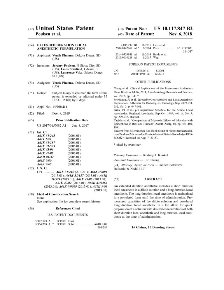 US Patent abstract
